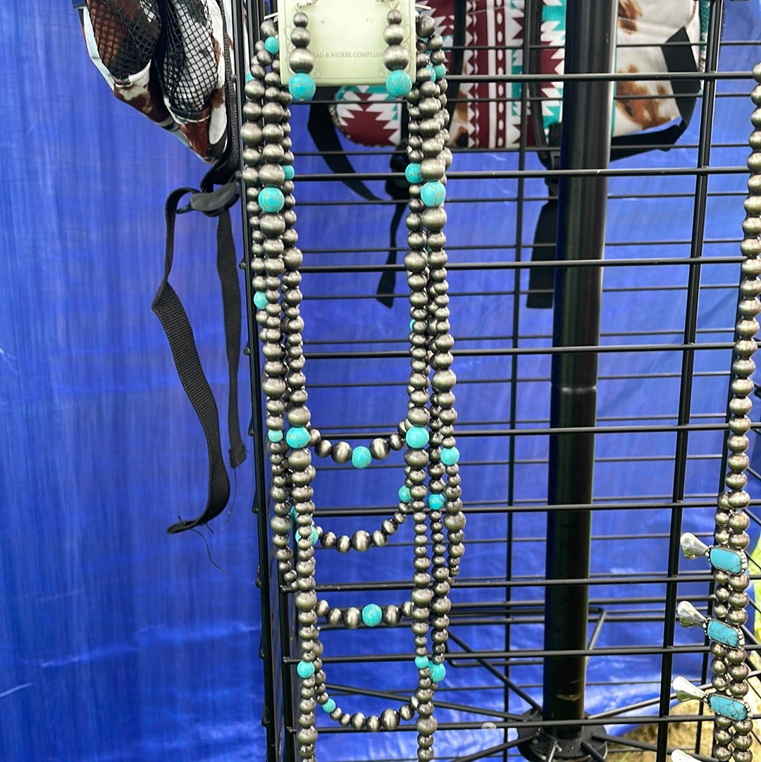 Navajo Necklace with Earrings